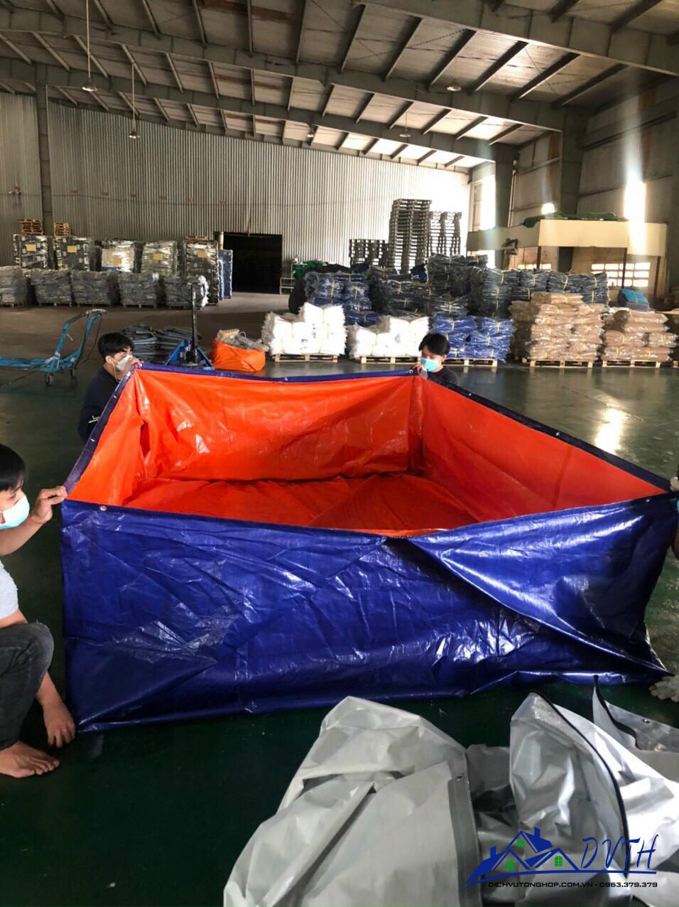 Bạt nhựa xanh cam tại Đăk Nông